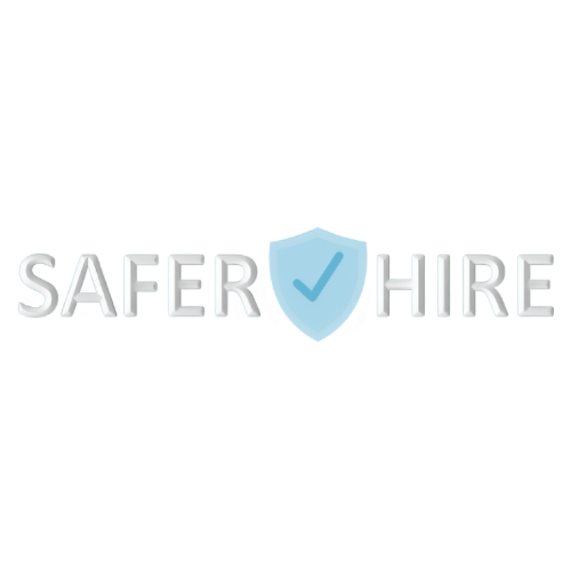 Safer hire blue logo